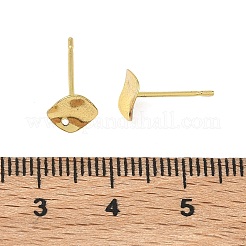 Brass Stud Earring Findings&nbsp;KK-G557-07A-G