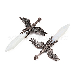 Natural & Synthetic Mixed Stone Faceted Pointed Bullet Shaped Big Pendants&nbsp;G-T145-01R