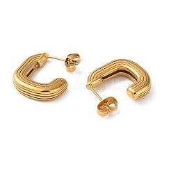 Ion Plating(IP) 304 Stainless Steel Stud Earrings&nbsp;EJEW-H127-05G