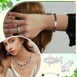 2Pcs Fine Silver Beads&nbsp;STER-BC0004-13