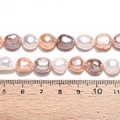 Natural Cultured Freshwater Pearl Beads Strands&nbsp;PEAR-N014-09A-01