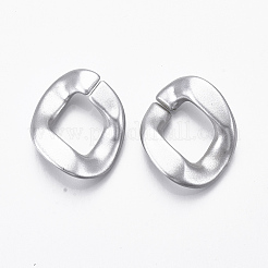 Spray Painted CCB Plastic Linking Rings&nbsp;CCB-R104-01A-03