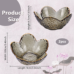 Glass Salad Bowl&nbsp;AJEW-WH0348-469A