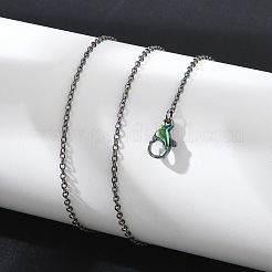 Ion Plating(IP) 304 Stainless Steel Cable Chain Necklace for Men Women&nbsp;STAS-G299-04M
