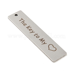 Non-Tarnish 201 Stainless Steel Big Pendants&nbsp;STAS-L079-027A-P