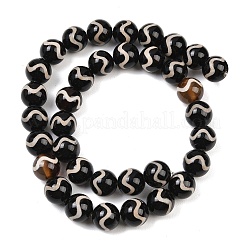 Tibetan Style dZi Beads Strands&nbsp;G-G328-A08-10mm