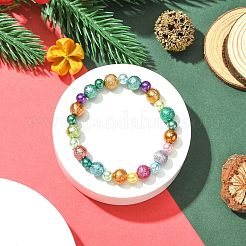 Fashion Imitation Acrylic Pearl  Stretchy Bracelets for Kids&nbsp;BJEW-JB01059-09
