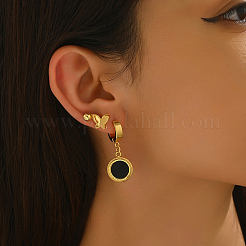 3 Pairs Stainless Steel Stud Earring & Hoop Earring Sets&nbsp;YE7662