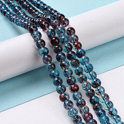 Baking Paint Glass Beads Strands&nbsp;X-DGLA-Q023-6mm-DB69