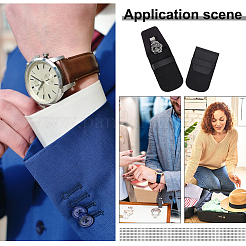 Portable PU Leather & Felt Single Watch Pouch Storage Bags&nbsp;ABAG-WH0248-501A