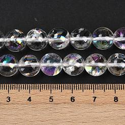 Electroplated Natural Quartz Crystal Beads Strands&nbsp;G-K285-09-10mm-02