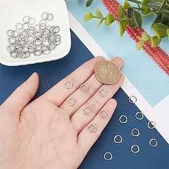 80Pcs 304 Stainless Steel Linking Rings&nbsp;STAS-BC0003-63