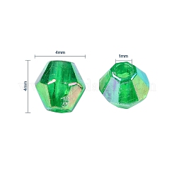 Bicone AB Color Plated Eco-Friendly Transparent Acrylic Beads&nbsp;TACR-CJ0001-12