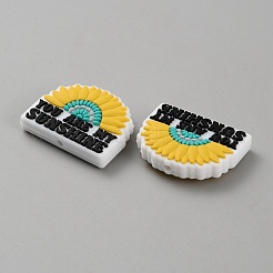 Flower Theme Silicone Focal Beads&nbsp;LS-SIL-SZC0002-07B