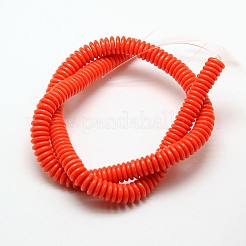 Imitation Amber Resin Heishi Beads Strands&nbsp;X-RESI-A009G-6mm-06