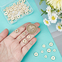 60Pcs 3 Style Brass Beads&nbsp;KK-BBC0003-56G