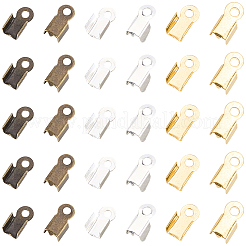 1200Pcs 3 Colors Iron Folding Crimp Ends&nbsp;IFIN-CL0001-11