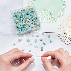 Natural Amazonite Chip Beads&nbsp;G-CJ0001-21