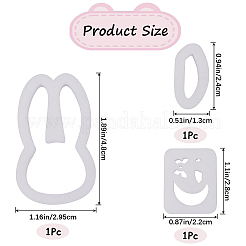 2Pcs 2 Style Rabbit Moon Butterfly Plastic Plasticine Tools&nbsp;FIND-GF0006-10
