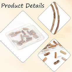 1 Strand Natural Picture Jasper Column Beads Strands&nbsp;G-PA0002-28
