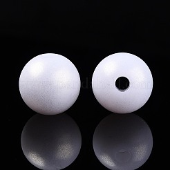 Rubberized Style Rainbow Opaque Acrylic Beads&nbsp;MACR-T010-16mm-08-01