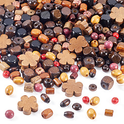 360Pcs 18 Styles Wood Beads&nbsp;WOOD-TA0002-75