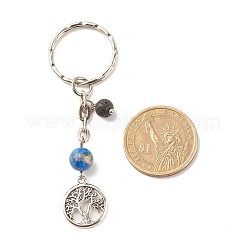 Natural Gemstone Beads Keychain&nbsp;KEYC-JKC00306