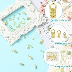 30Pcs 3 Styles Brass Cord End&nbsp;FIND-CJ0004-61