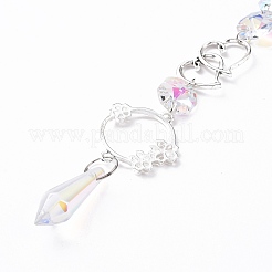 AB Color Plated Crystal Bullet Big Pendant Decorations&nbsp;LS-HJEW-G019-03F