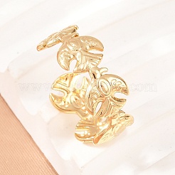 304 Stainless Steel Cuff Open Rings&nbsp;SA-H001-15G