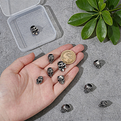 10Pcs 5 Styles 304 Stainless Steel/316 Surgical Stainless Steel European Beads&nbsp;STAS-OC0001-39