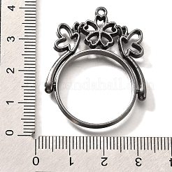 Alloy Open Back Bezel Pendants&nbsp;PALLOY-I223-02B