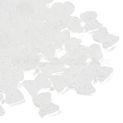 Frosted Transparent Acrylic Beads&nbsp;X1-OACR-P029-20B-05