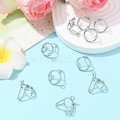 10Pcs Adjustable Brass Rings&nbsp;RJEW-CJ0001-01P