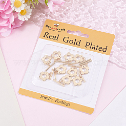 10Pcs Brass Micro Pave Clear Cubic Zirconia Toggle Clasps&nbsp;KK-BBC0025-28