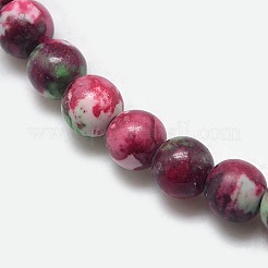 Synthetic Fossil Beads Strands&nbsp;G-L028-8mm-01