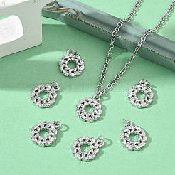SHEGRACE Brass Clear Cubic Zirconia Charms&nbsp;XGRQ3K640-530P