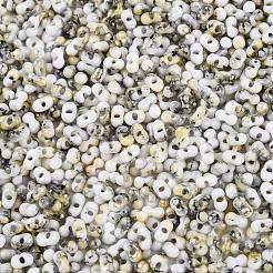 Two Tone Baking Paint Glass Seed Beads&nbsp;SEED-C003-01P