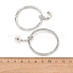 Alloy & Crystal Rhinestone Dangle Stud Earrings&nbsp;LS-EJEW-G467-01P-01