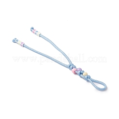 6Pcs 7 Inner Cores Polyester & Spandex Cord Ropes Pendant Decorations&nbsp;HJEW-JM03852
