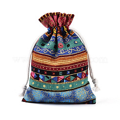 Ethnic Style Cotton & Linen Storage Bags&nbsp;ABAG-N008-10x14-B01