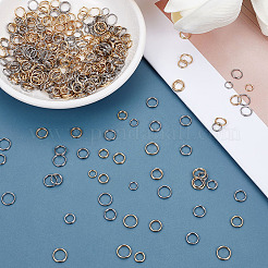 480Pcs 8 Styles 304 Stainless Steel Split Rings&nbsp;STAS-ME0002-62