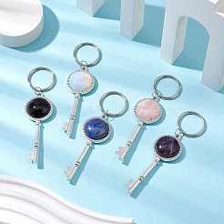 Natural Amethyst & Rose Quartz & Lapis Lazuli&nbsp;KEYC-JKC00952