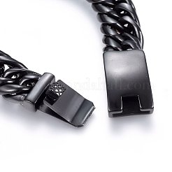 304 Stainless Steel Curb Chains Bracelets&nbsp;BJEW-E346-27B-B