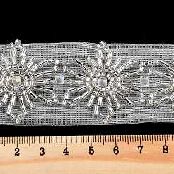 Polyester Flower Lace Trims&nbsp;OCOR-A007-29