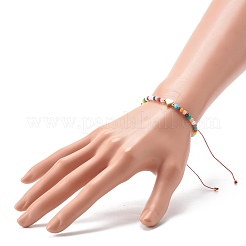 Nylon Thread Braided Bead Bracelets&nbsp;BJEW-JB06448-01