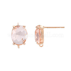 Brass Stud Earring Findings&nbsp;KK-S364-163H