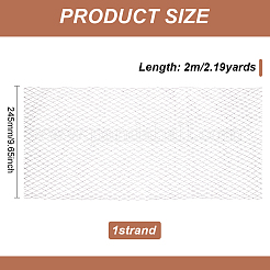 2M Deco Mesh Ribbons&nbsp;SRIB-WH0011-177A