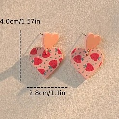 Acrylic Dangle Stud Earrings&nbsp;FS-WG1A271-01