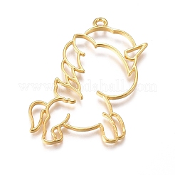 Zinc Alloy Open Back Bezel Pendants&nbsp;PALLOY-G274-21G